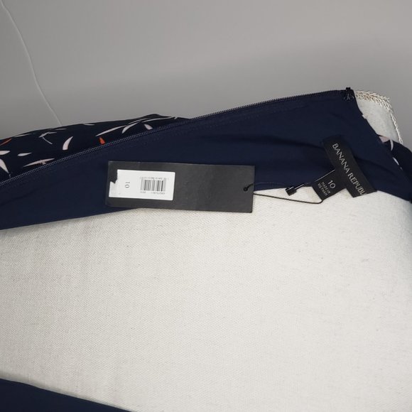 NWT Banana Republic Blue Sleeveless A-line Dress - Picture 6 of 6